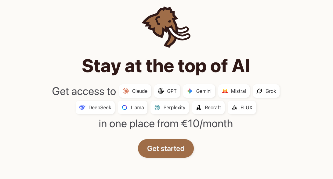 Mammouth.ai interface